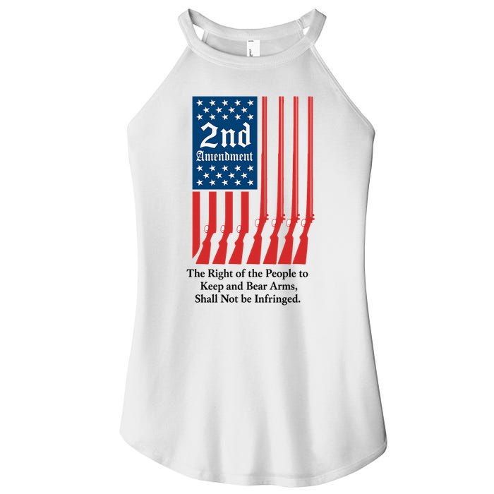 2nd Amendment Script Women's Perfect Tri Rocker Tank