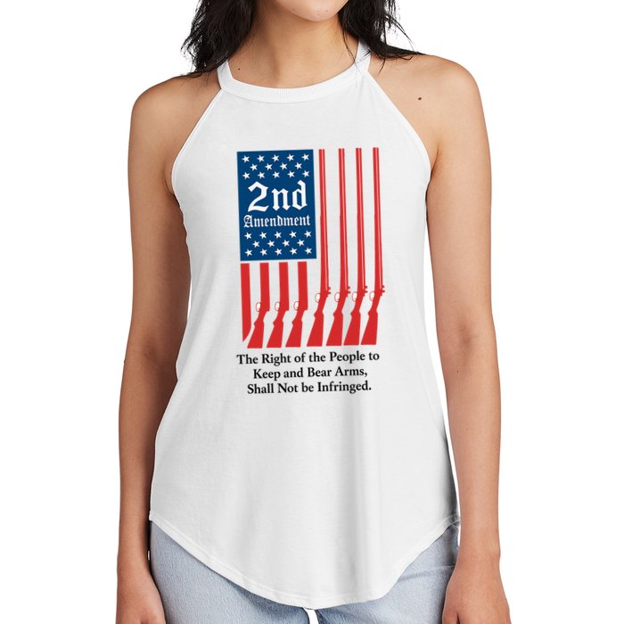 2nd Amendment Script Women's Perfect Tri Rocker Tank