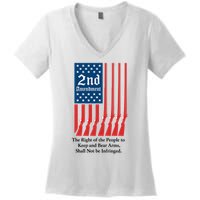 2nd Amendment Script Women's V-Neck T-Shirt