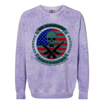 2nd Amendment The Right For The People To Keep Colorblast Crewneck Sweatshirt