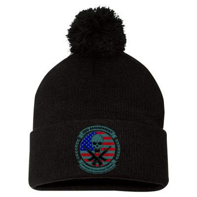 2nd Amendment The Right For The People To Keep Pom Pom 12in Knit Beanie