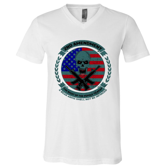 2nd Amendment The Right For The People To Keep V-Neck T-Shirt