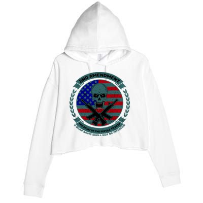 2nd Amendment The Right For The People To Keep Crop Fleece Hoodie