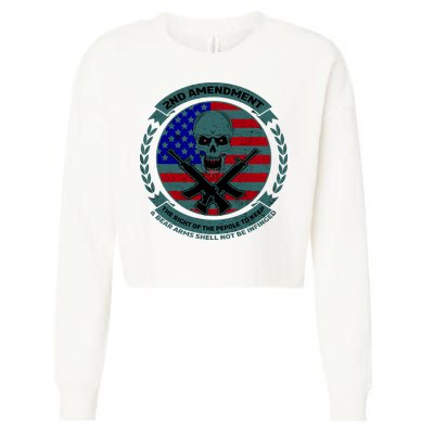 2nd Amendment The Right For The People To Keep Cropped Pullover Crew
