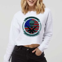 2nd Amendment The Right For The People To Keep Cropped Pullover Crew