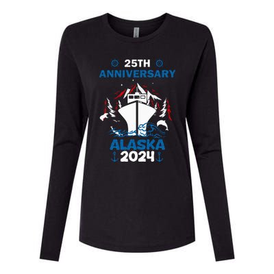 25th Anniversary Wedding Alaska Cruise 2024 Womens Cotton Relaxed Long Sleeve T-Shirt