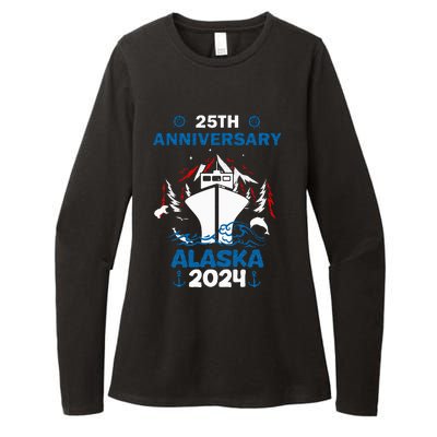 25th Anniversary Wedding Alaska Cruise 2024 Womens CVC Long Sleeve Shirt