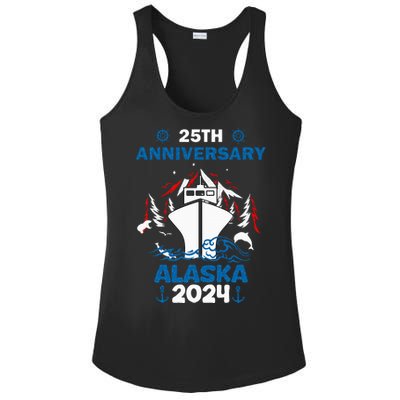 25th Anniversary Wedding Alaska Cruise 2024 Ladies PosiCharge Competitor Racerback Tank