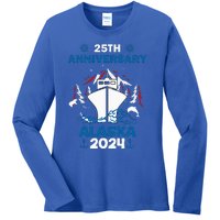 25th Anniversary Wedding Alaska Cruise 2024 Ladies Long Sleeve Shirt