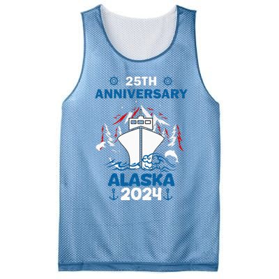 25th Anniversary Wedding Alaska Cruise 2024 Mesh Reversible Basketball Jersey Tank