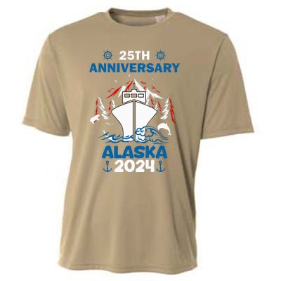 25th Anniversary Wedding Alaska Cruise 2024 Cooling Performance Crew T-Shirt