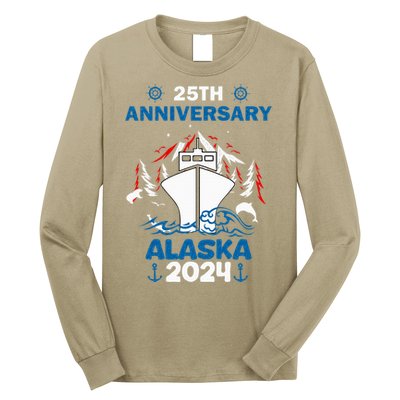 25th Anniversary Wedding Alaska Cruise 2024 Long Sleeve Shirt