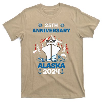 25th Anniversary Wedding Alaska Cruise 2024 T-Shirt