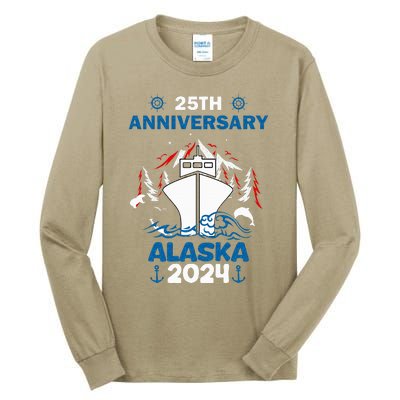 25th Anniversary Wedding Alaska Cruise 2024 Tall Long Sleeve T-Shirt