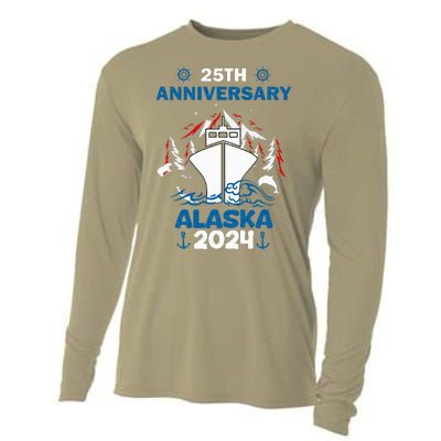 25th Anniversary Wedding Alaska Cruise 2024 Cooling Performance Long Sleeve Crew