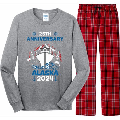 25th Anniversary Wedding Alaska Cruise 2024 Long Sleeve Pajama Set