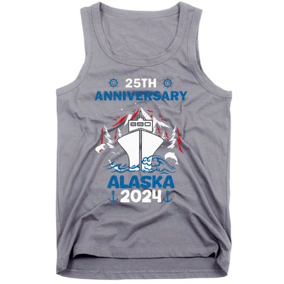 25th Anniversary Wedding Alaska Cruise 2024 Tank Top