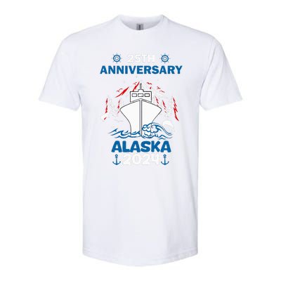 25th Anniversary Wedding Alaska Cruise 2024 Softstyle CVC T-Shirt