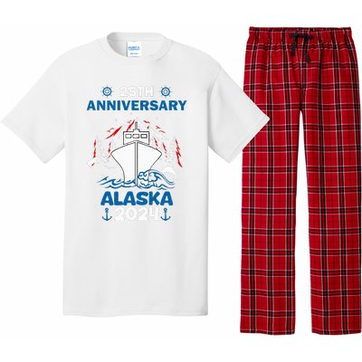 25th Anniversary Wedding Alaska Cruise 2024 Pajama Set