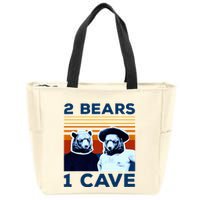 2 Bears 1 Cave Zip Tote Bag