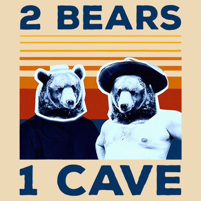 2 Bears 1 Cave Zip Tote Bag