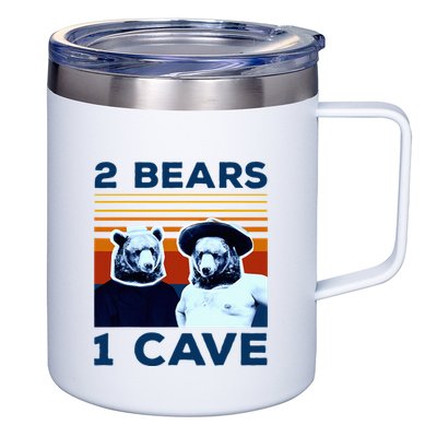 2 Bears 1 Cave 12oz Stainless Steel Coffee Mug