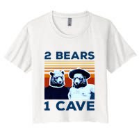 2 Bears 1 Cave Women's Crop Top Tee