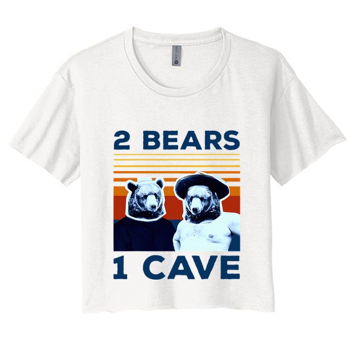 2 Bears 1 Cave Women's Crop Top Tee
