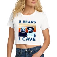 2 Bears 1 Cave Women's Crop Top Tee