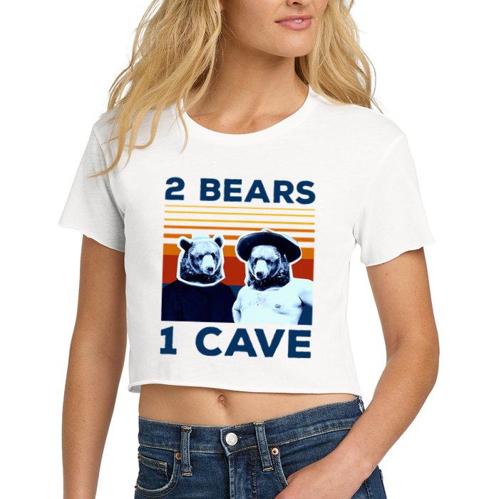 2 Bears 1 Cave Women's Crop Top Tee