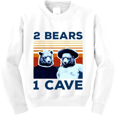 2 Bears 1 Cave Kids Sweatshirt