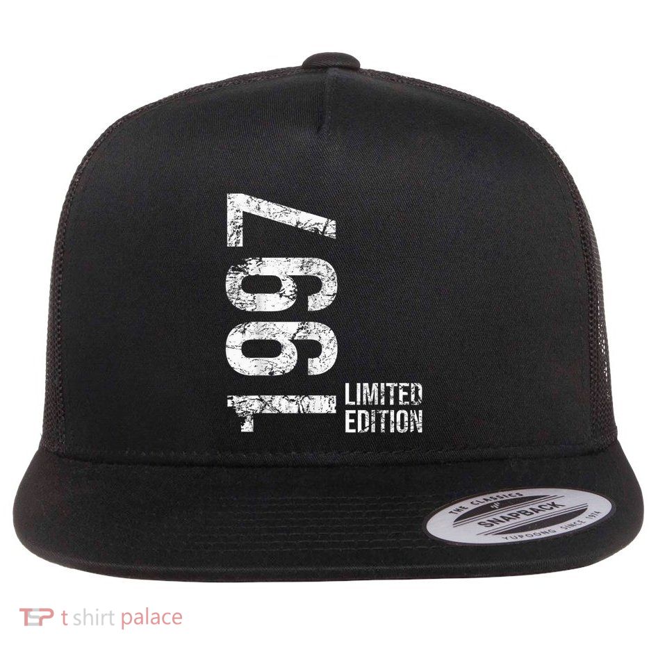 26th Birthday 26 Years Man Woman Retro Vintage 1997 Gift Flatbill Hat