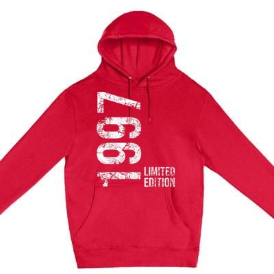 26th Birthday 26 Years Man Woman Retro Vintage 1997 Gift Premium Pullover Hoodie