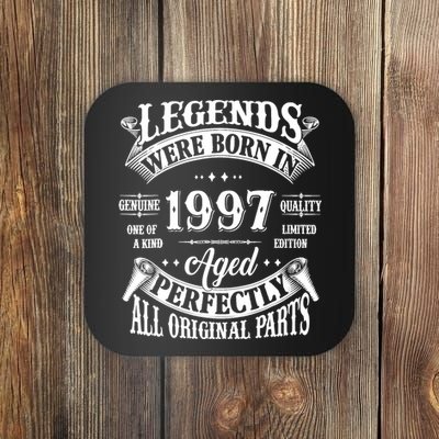 27th Birthday 27 Years Old Vintage Legends Born In 1997 Coaster