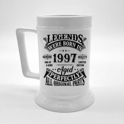 27th Birthday 27 Years Old Vintage Legends Born In 1997 Beer Stein