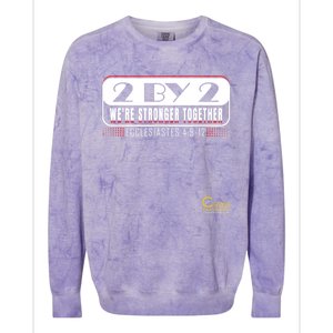 2 By 2: Were Stronger Together With Logo Colorblast Crewneck Sweatshirt