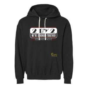 2 By 2: Were Stronger Together With Logo Garment-Dyed Fleece Hoodie