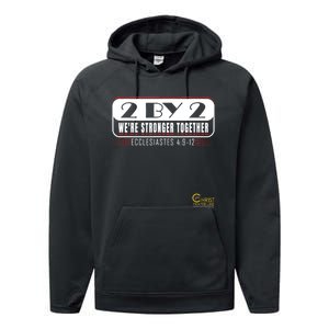 2 By 2: Were Stronger Together With Logo Performance Fleece Hoodie