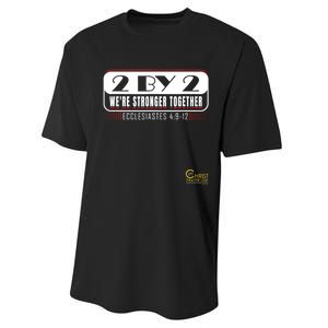 2 By 2: Were Stronger Together With Logo Performance Sprint T-Shirt