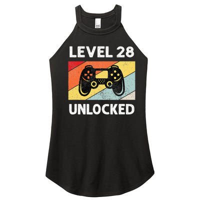 28th Birthday 28 Year Old Women’s Perfect Tri Rocker Tank