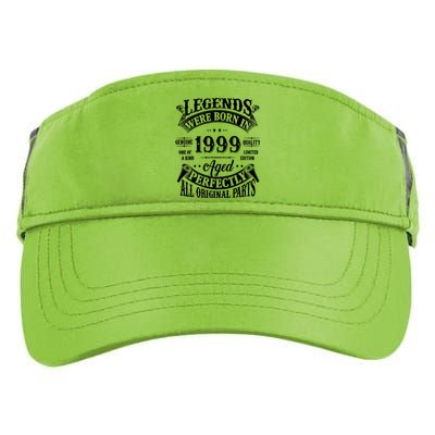 25th Birthday 25 Years Old Vintage Legends Born In 1999 Adult Drive Performance Visor