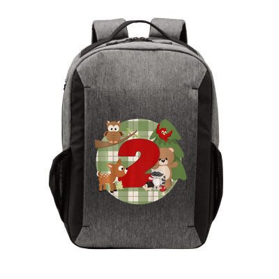 2nd Birthday 2 Year Old Woodland Animals Vector Backpack