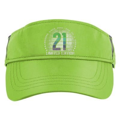 21st Birthday 21 Year Old Gifts Vintage 2002 Limited Edition Love Cute Adult Drive Performance Visor