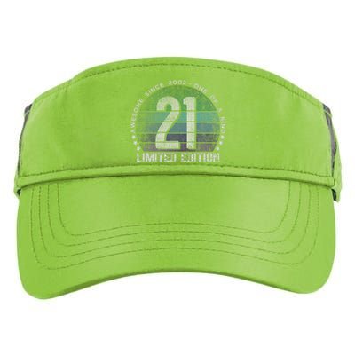 21st Birthday 21 Year Old Gifts Vintage 2002 Limited Edition Adult Drive Performance Visor