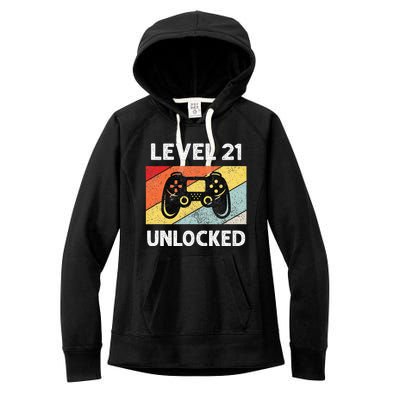 21st Birthday 21 Year Old Women's Fleece Hoodie