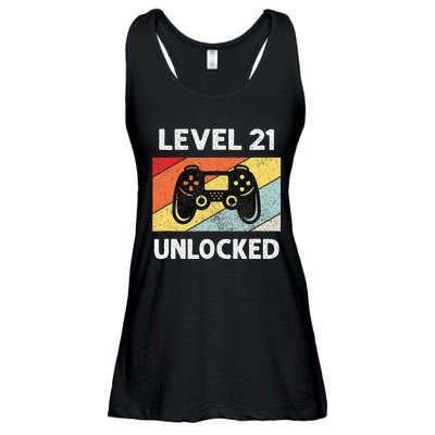 21st Birthday 21 Year Old Ladies Essential Flowy Tank