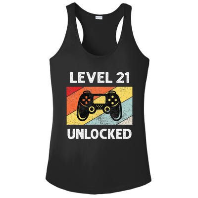 21st Birthday 21 Year Old Ladies PosiCharge Competitor Racerback Tank