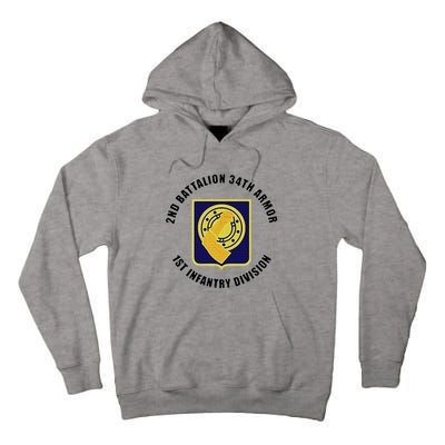 2nd Battalion 34th Armor 1st Infantry Division Veteran Tall Hoodie