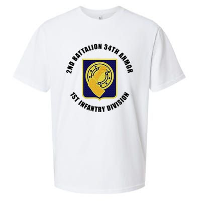 2nd Battalion 34th Armor 1st Infantry Division Veteran Sueded Cloud Jersey T-Shirt