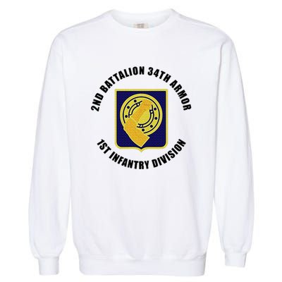 2nd Battalion 34th Armor 1st Infantry Division Veteran Garment-Dyed Sweatshirt